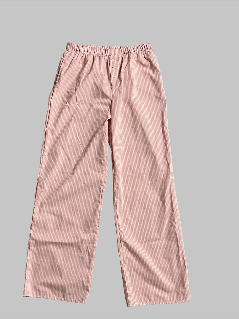 Juniors Orange Kiss Pink and White pinstriped Lounge Pants